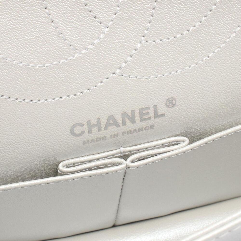 Chanel 2.55 Matelassé Mademoiselle Chain Shoulder Bag Handbag Leather Women's... - Picture 4 of 9